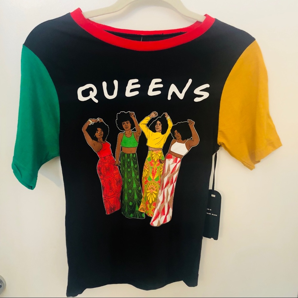 NWT On Fire Queens graphic tee size medium